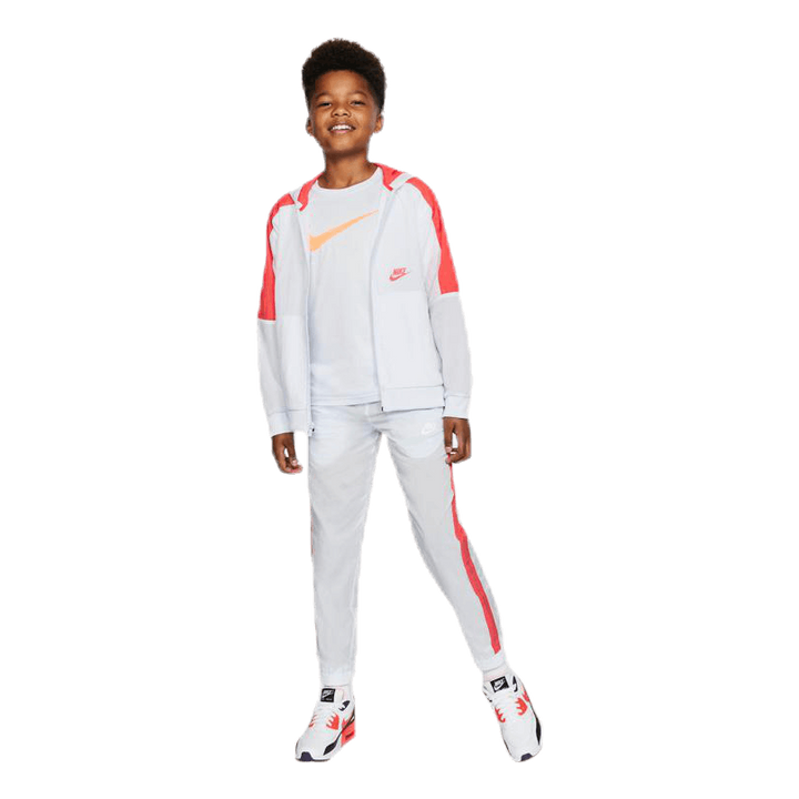 Woven Front Zip Training Junior Grey