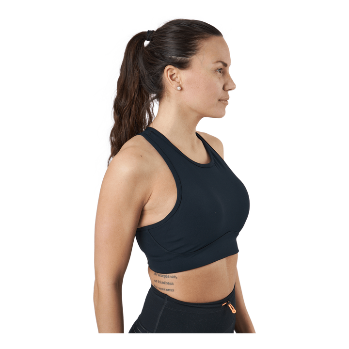 Fixed High Support Bra Black