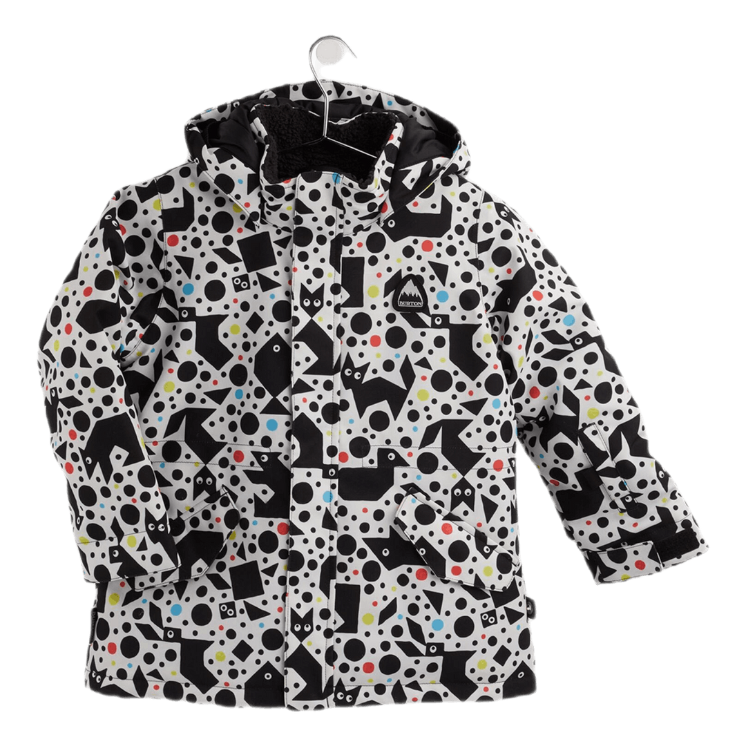 Toddler Parka Jacket White/Black