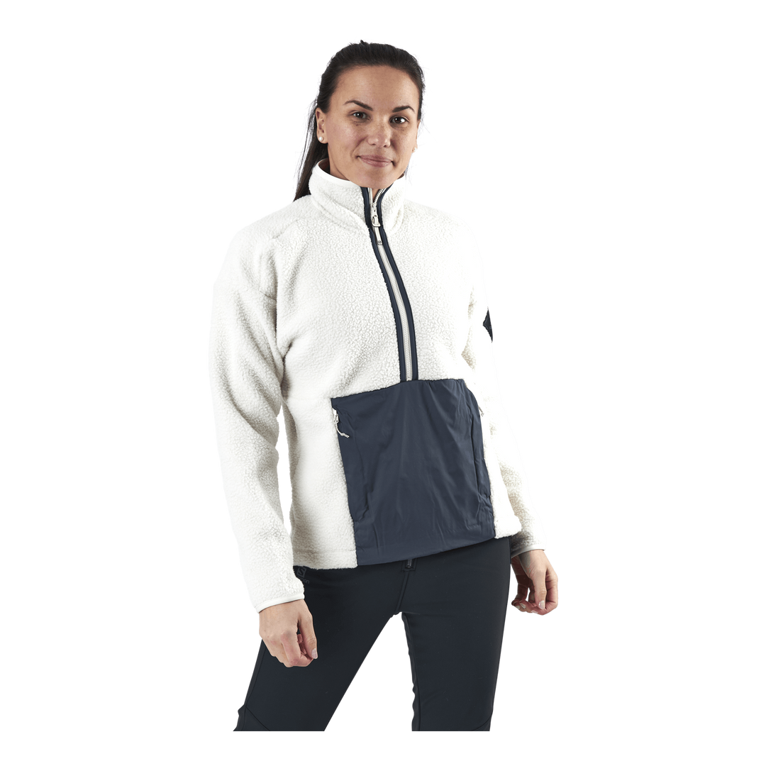 Snowshelter Teddy Half Zip White