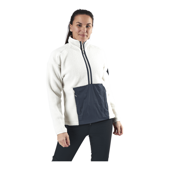 Snowshelter Teddy Half Zip White