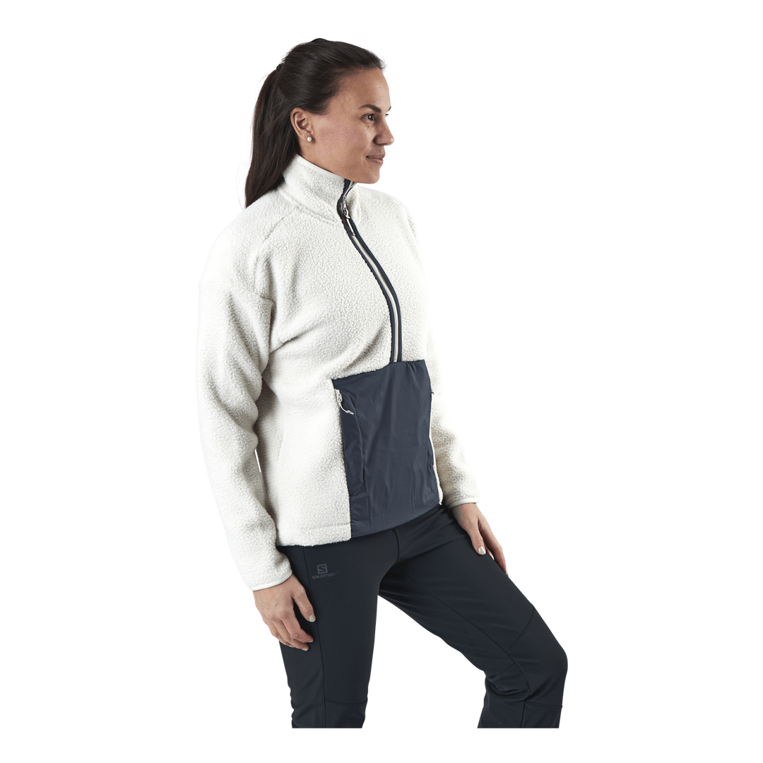 Snowshelter Teddy Half Zip White