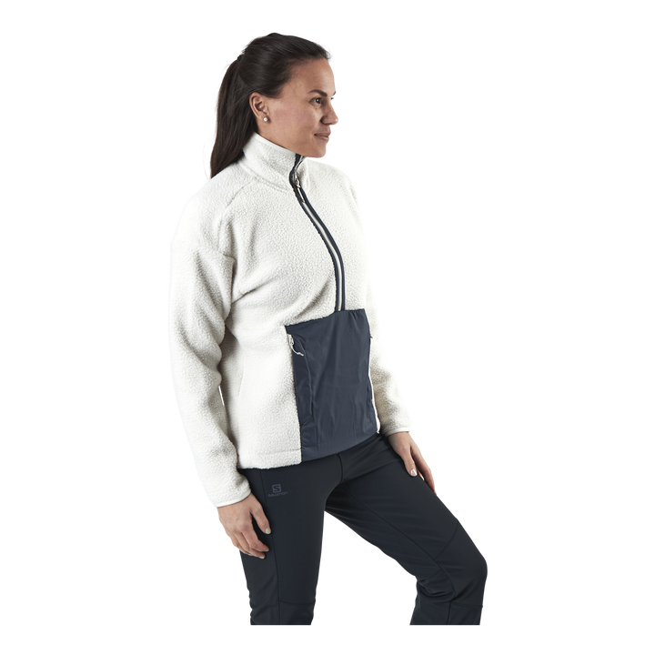 Snowshelter Teddy Half Zip White