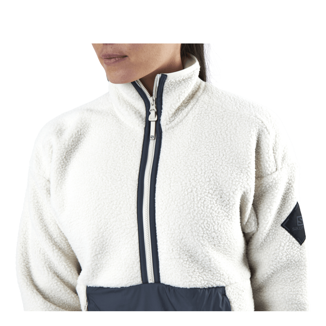 Snowshelter Teddy Half Zip White