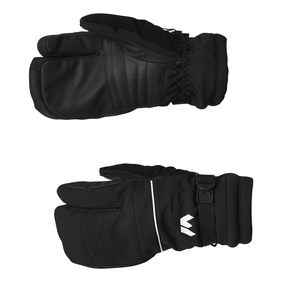 Allegro 3 Finger Ski Gloves Black