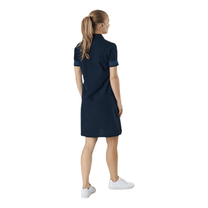 Thalia Pique Dress Blue