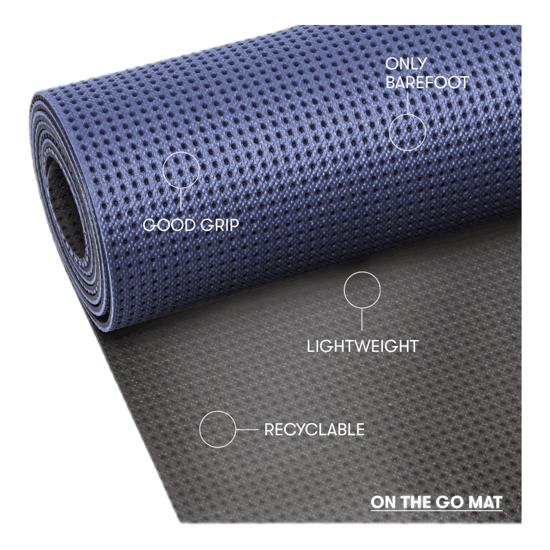 Lightweight Travel mat 4mm Blue/Grey