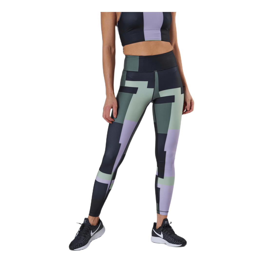 Printed Sport Tights Green