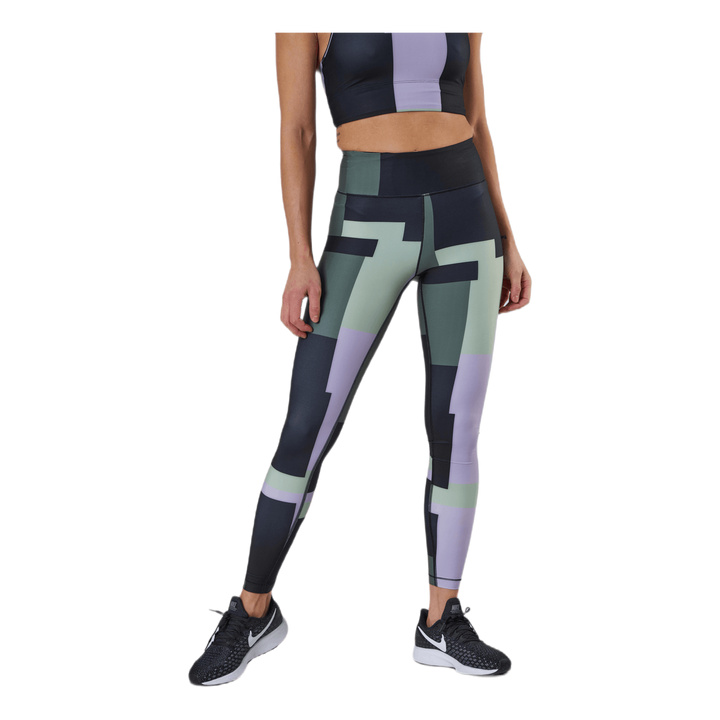 Printed Sport Tights Green
