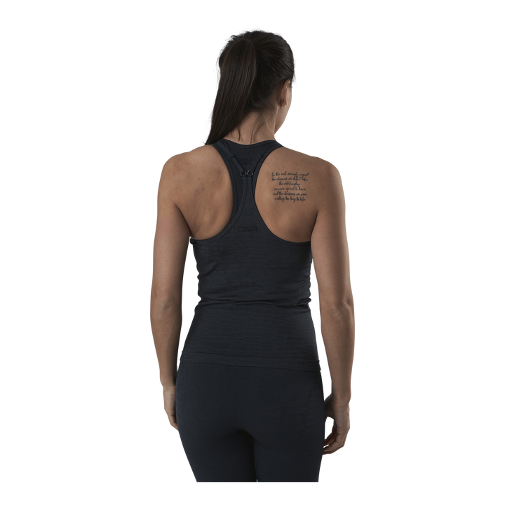 Shiny Alligator Seamless Strap Tank Grey