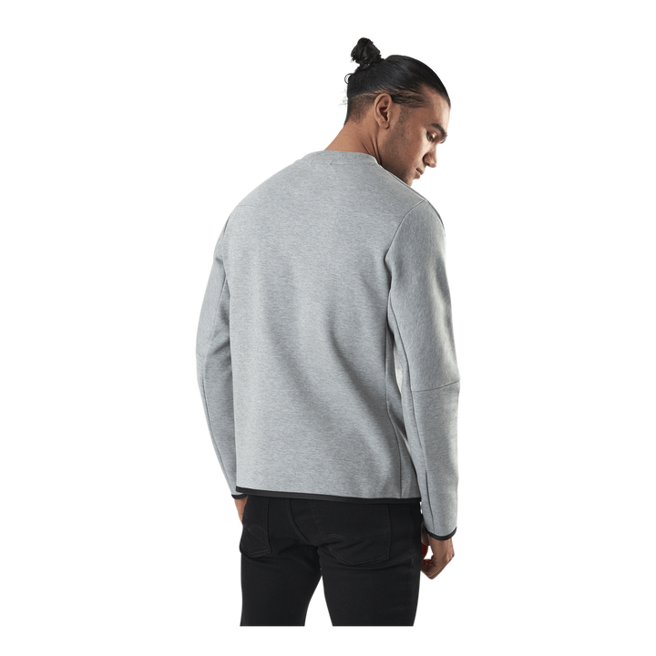 Sportswear Tech Fleece Men's Crew Sweatshirt DK GREY HEATHER/BLACK