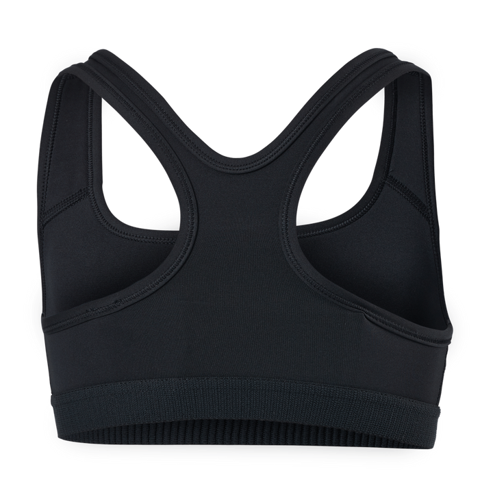 Swoosh Big Kids' (Girls') Sports Bra BLACK/WHITE