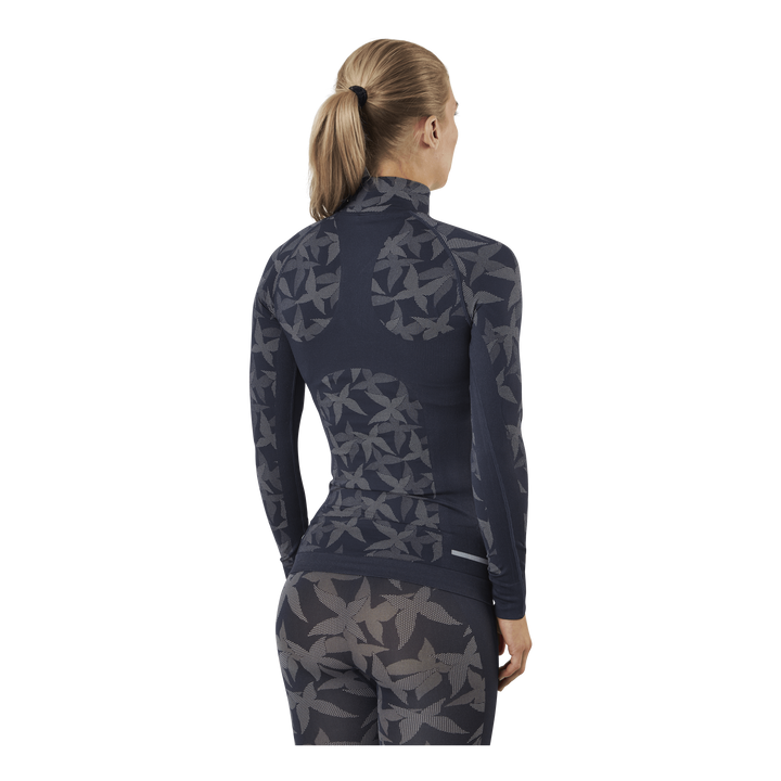 Butterfly Half-Zip Shirt Blue