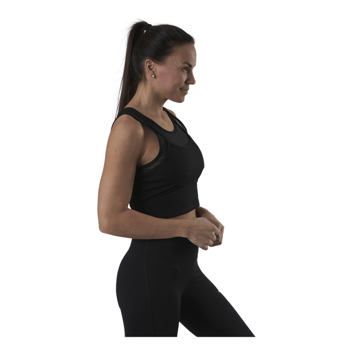 Studio Layered Crop Top Black