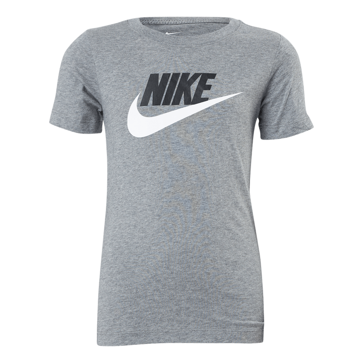 Sportswear Big Kids' Cotton T-Shirt CARBON HEATHER/WHITE