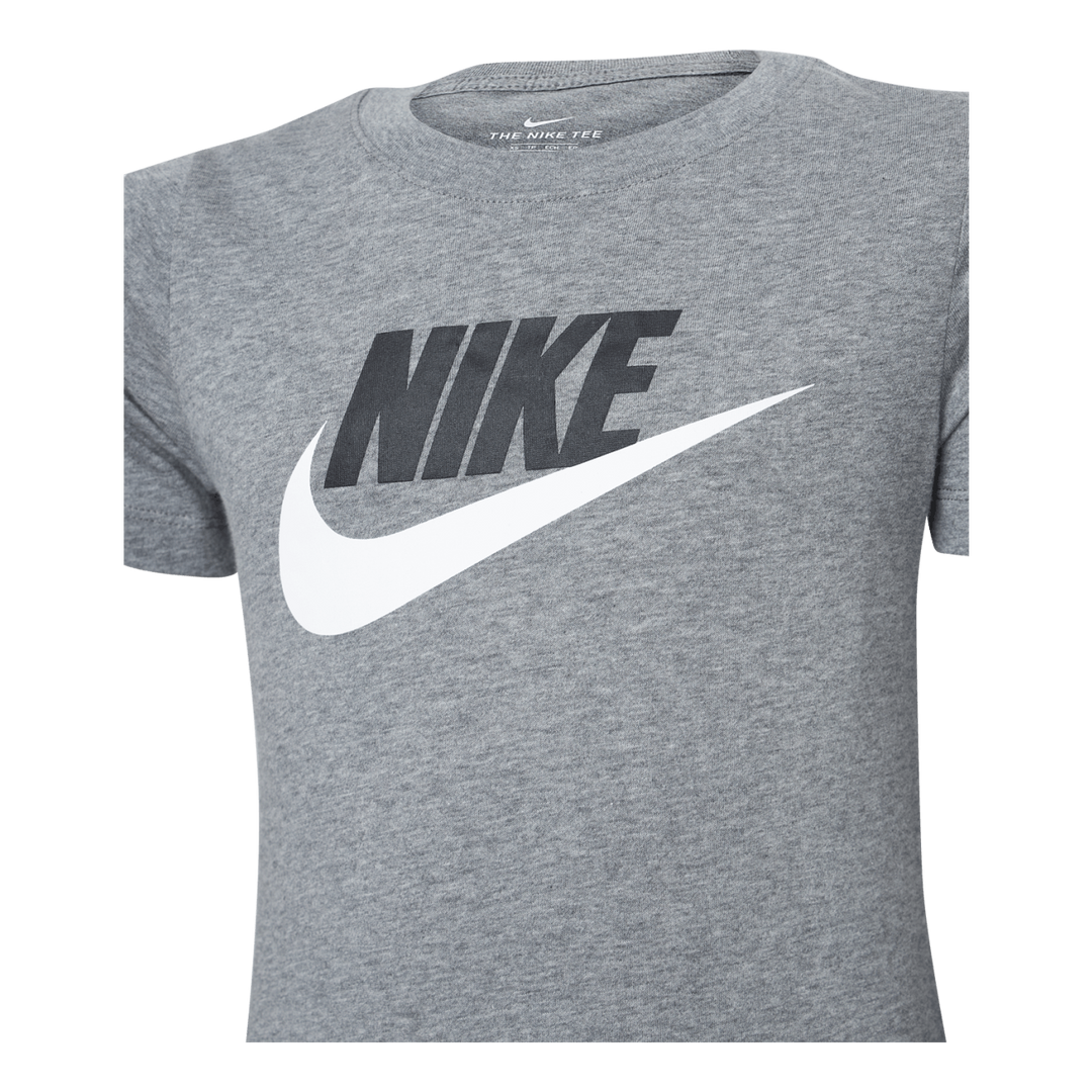 Sportswear Big Kids' Cotton T-Shirt CARBON HEATHER/WHITE