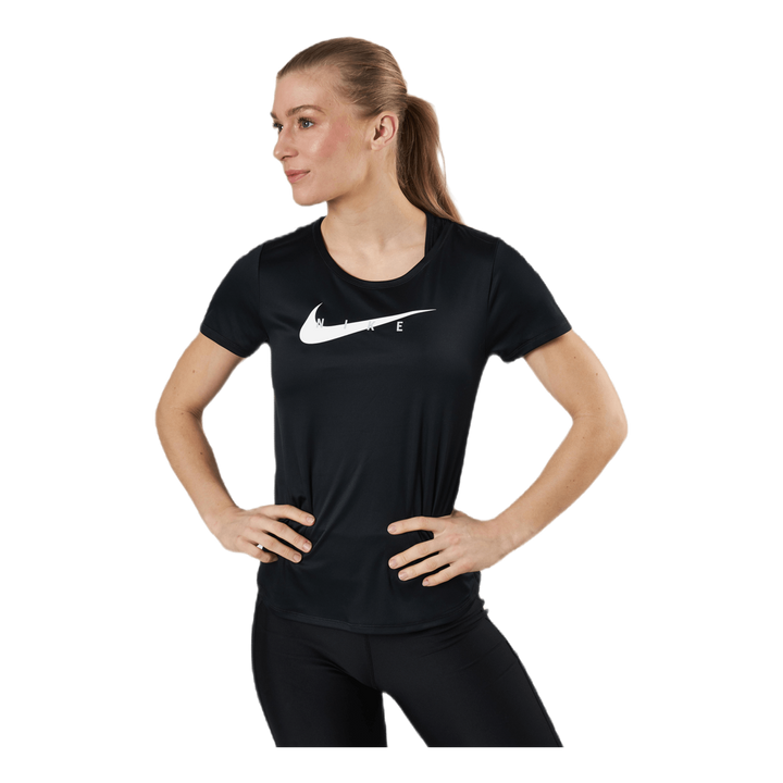Swoosh Run Top SS Black/Silver