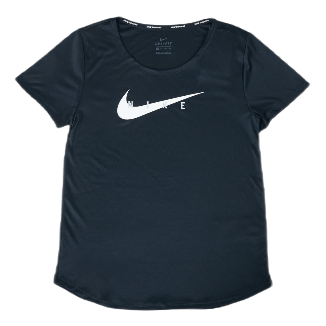 Swoosh Run Top SS Black/Silver