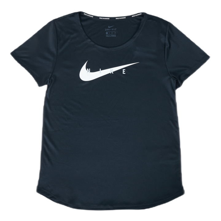Swoosh Run Top SS Black/Silver