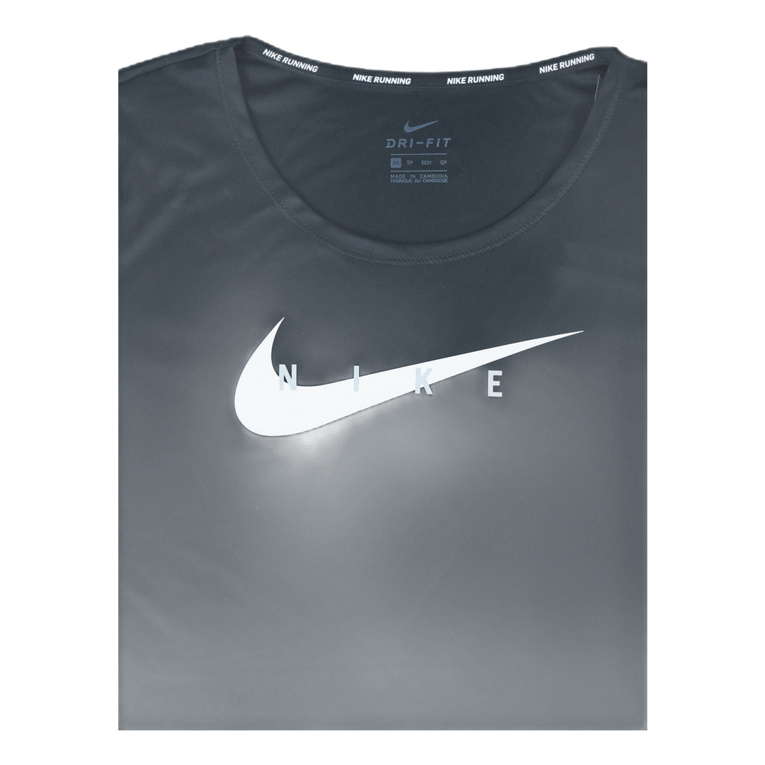 Swoosh Run Top SS Black/Silver