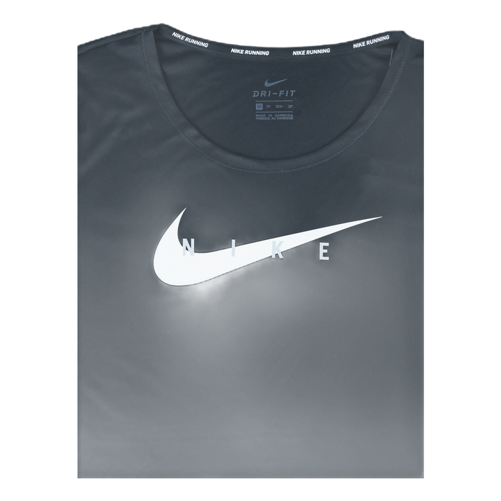 Swoosh Run Top SS Black/Silver