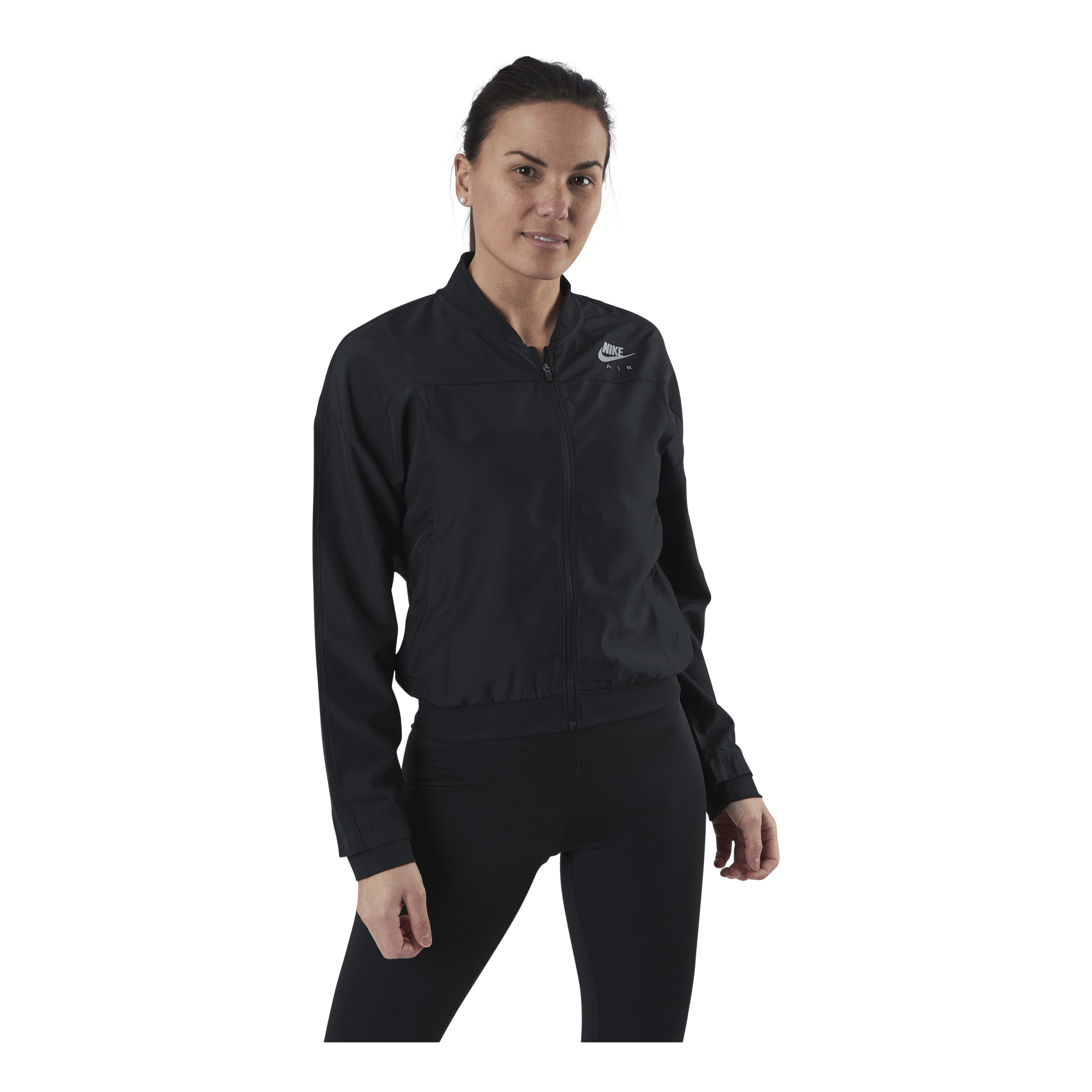 Nike Air Running Jacket Black Silver Sportamore
