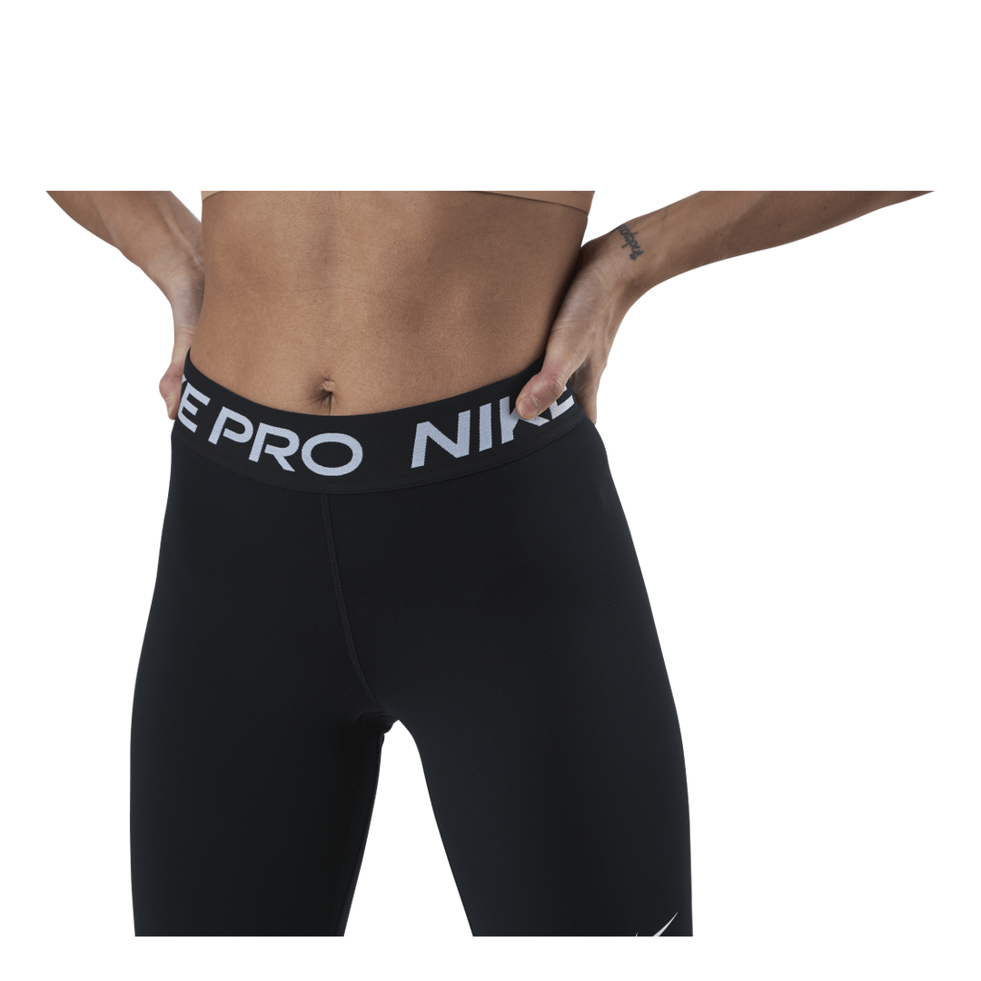 Nike Pro 365 Women's Mid-Rise Crop Leggings BLACK/WHITE