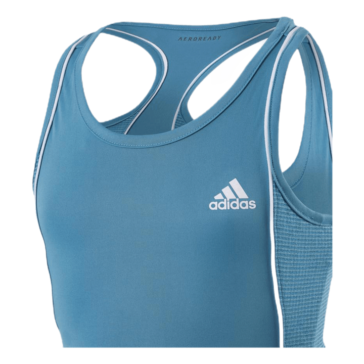 Pop Up Tank Blue/White