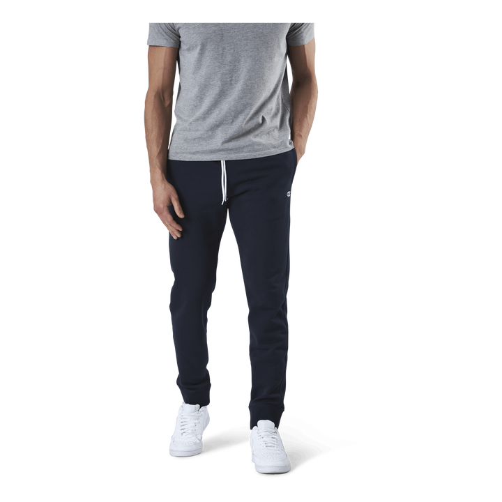 Rib Cuff Pants Blue