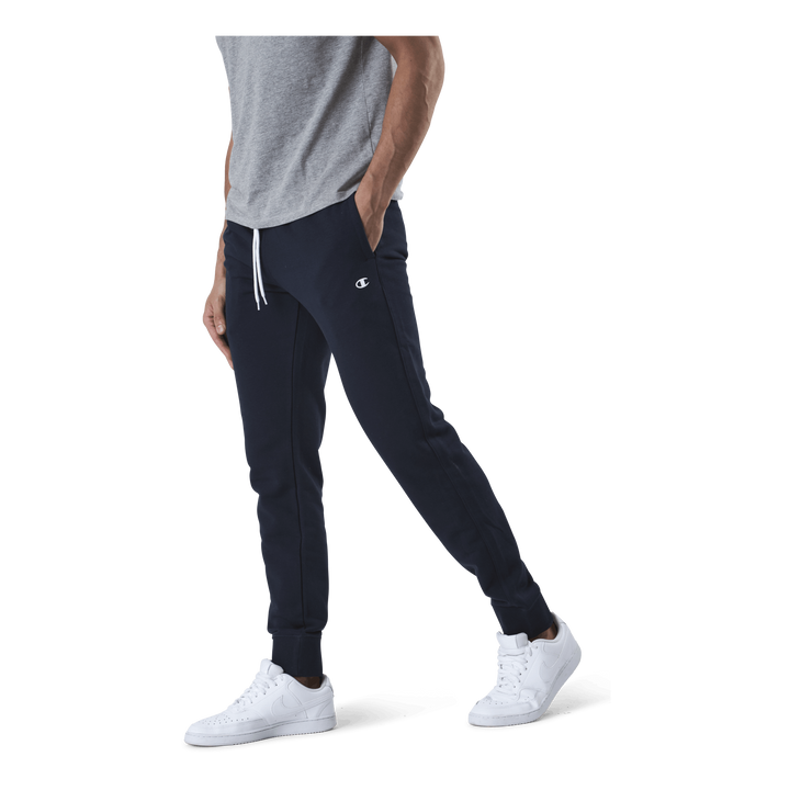 Rib Cuff Pants Blue