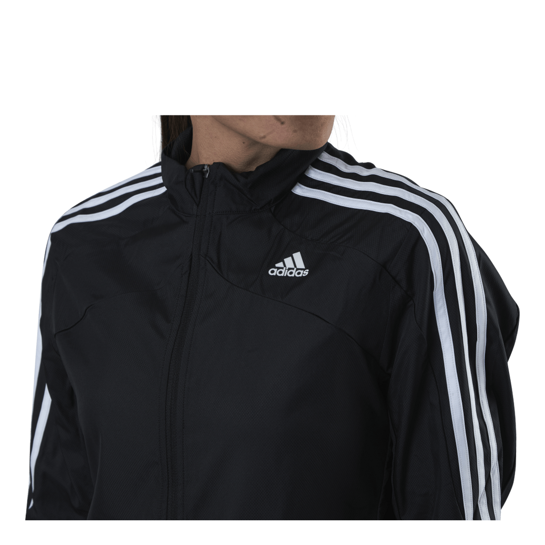 Adidas Marathon Jacket 3 Stripe Women Black