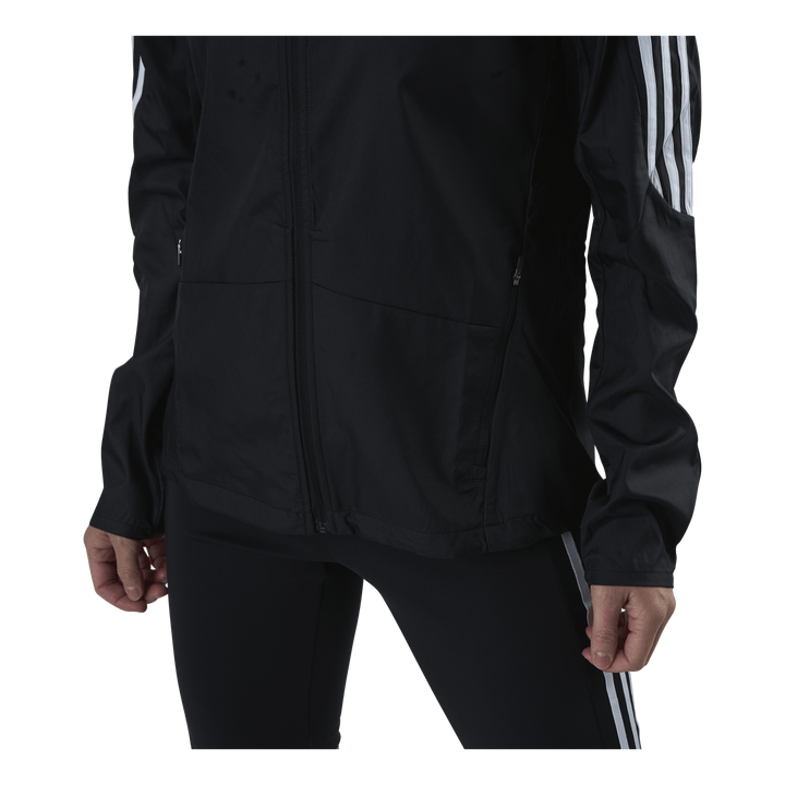 Adidas Marathon Jacket 3 Stripe Women Black