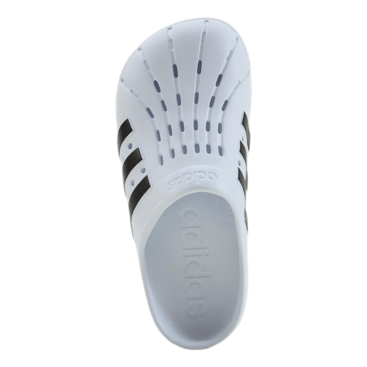 Adilette Clogs Cloud White / Core Black / Cloud White
