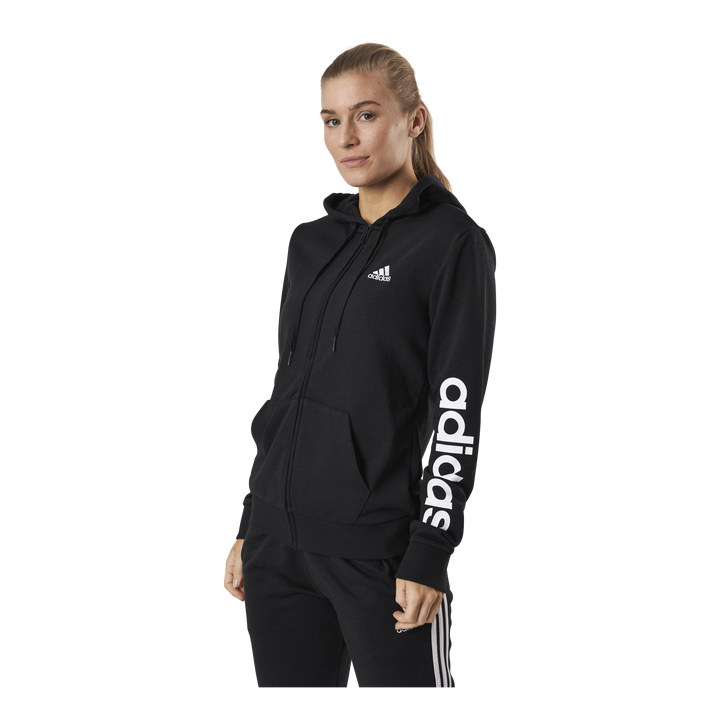 Essentials Full-Zip Hoodie Black / White