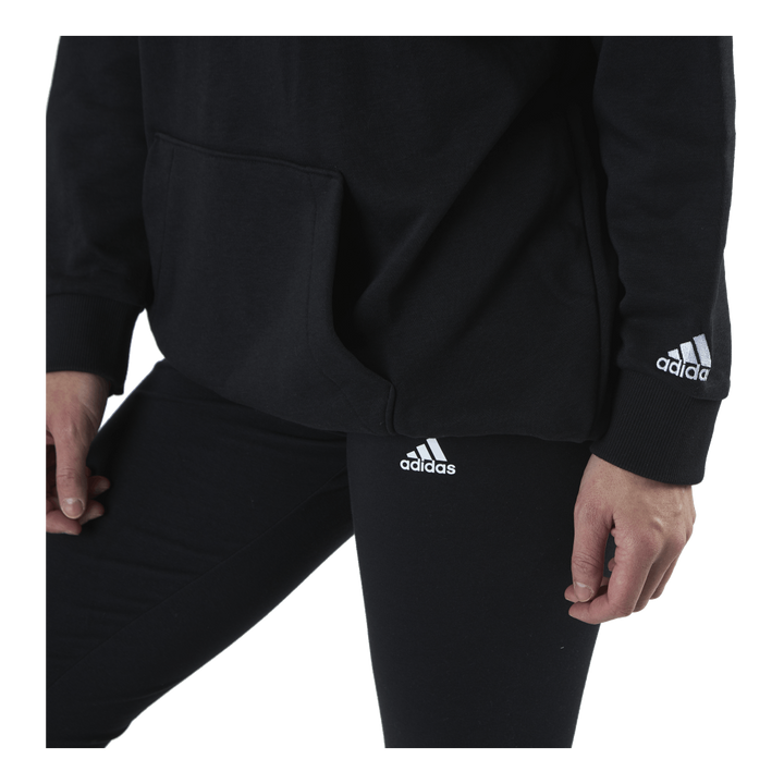 Essentials Oversized Hoodie Black / White