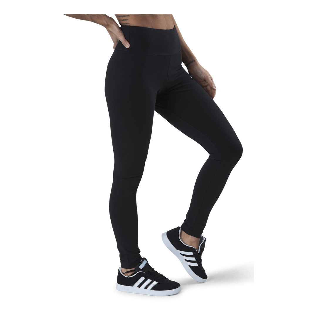 ESSENTIALS HIGH-WAISTED LOGO LEGGINGS Black / White