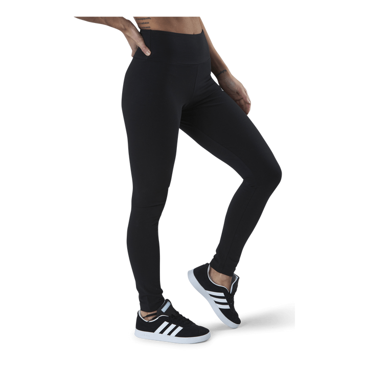 ESSENTIALS HIGH-WAISTED LOGO LEGGINGS Black / White