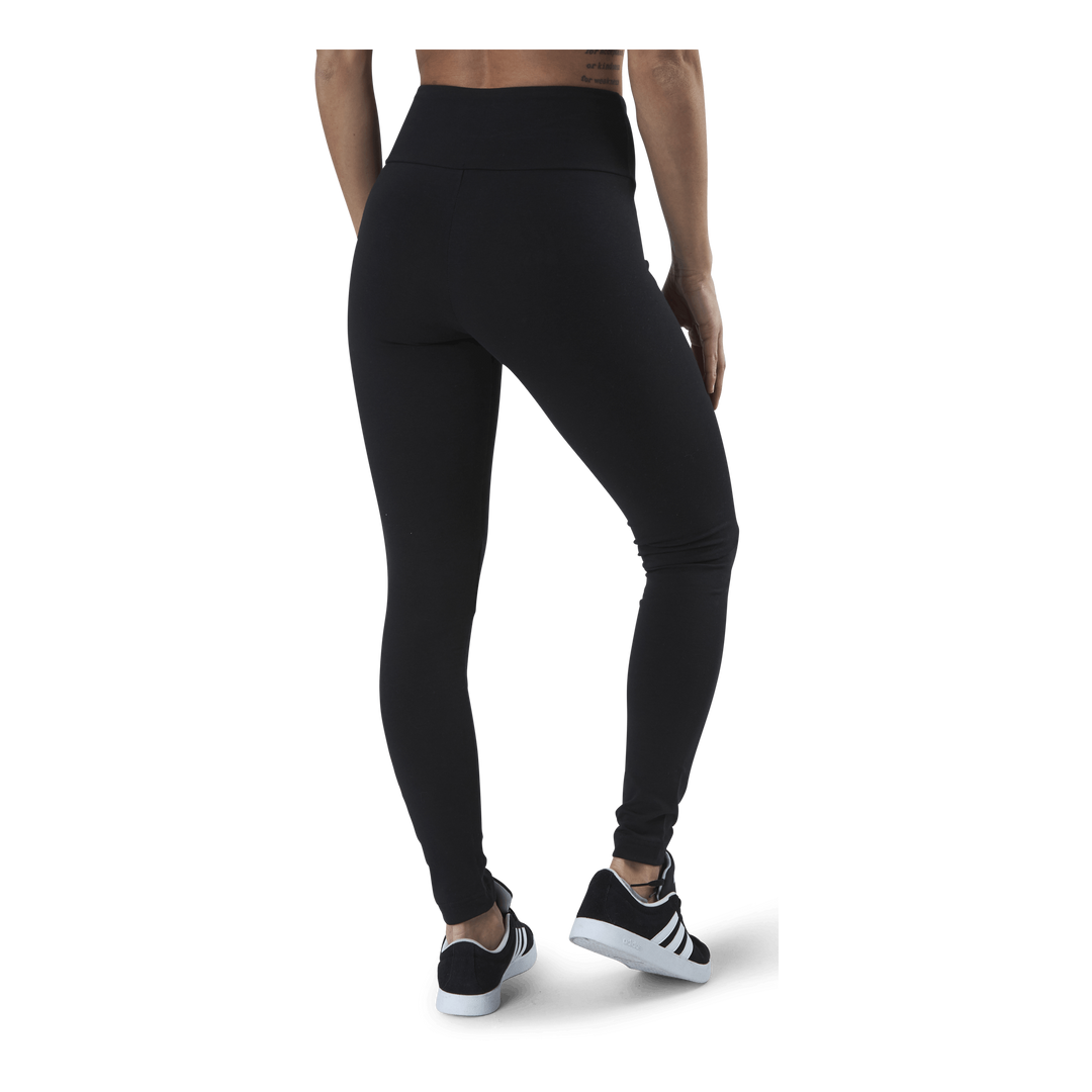 ESSENTIALS HIGH-WAISTED LOGO LEGGINGS Black / White