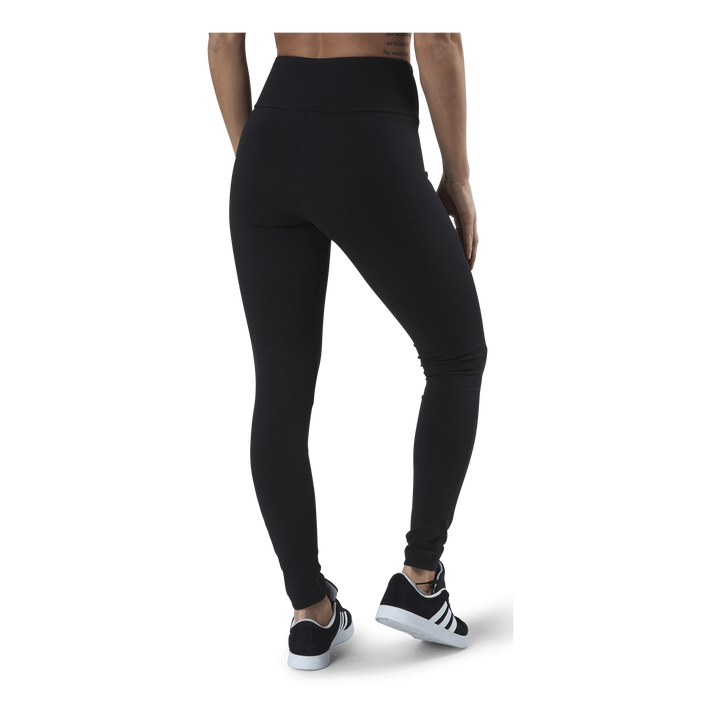 ESSENTIALS HIGH-WAISTED LOGO LEGGINGS Black / White