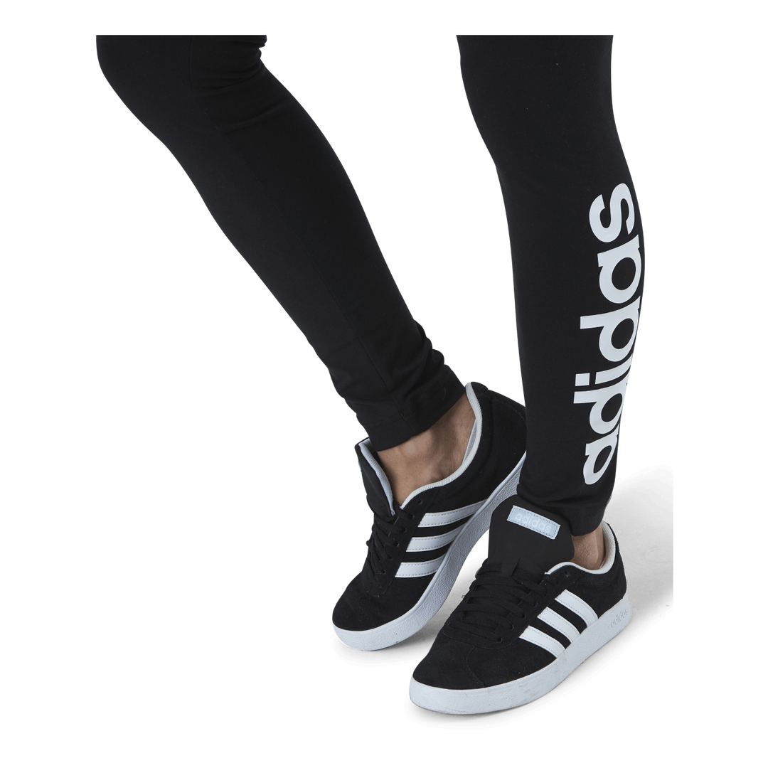 ESSENTIALS HIGH-WAISTED LOGO LEGGINGS Black / White