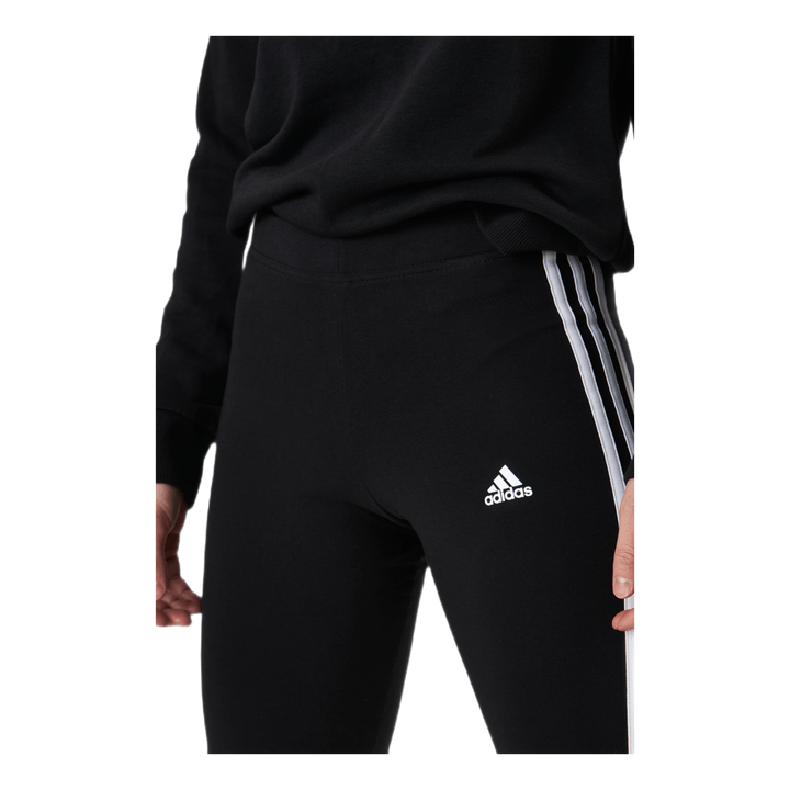 Essentials 3-Stripes Bike Shorts Black / White