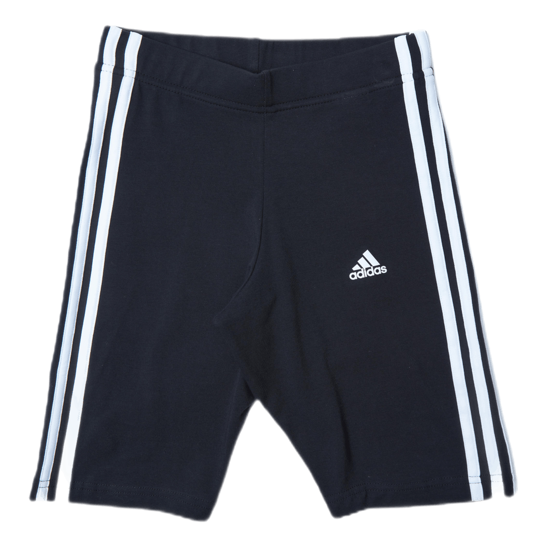 Essentials 3-Stripes Bike Shorts Black / White