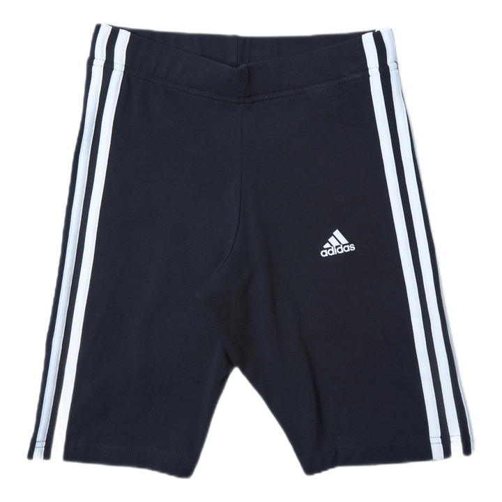 Essentials 3-Stripes Bike Shorts Black / White