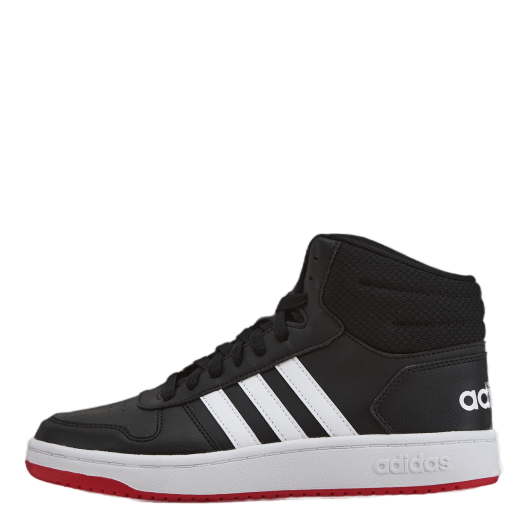 adidas Hoops Mid 2.0 K Core Black Cloud White Vivid Red Sportamore