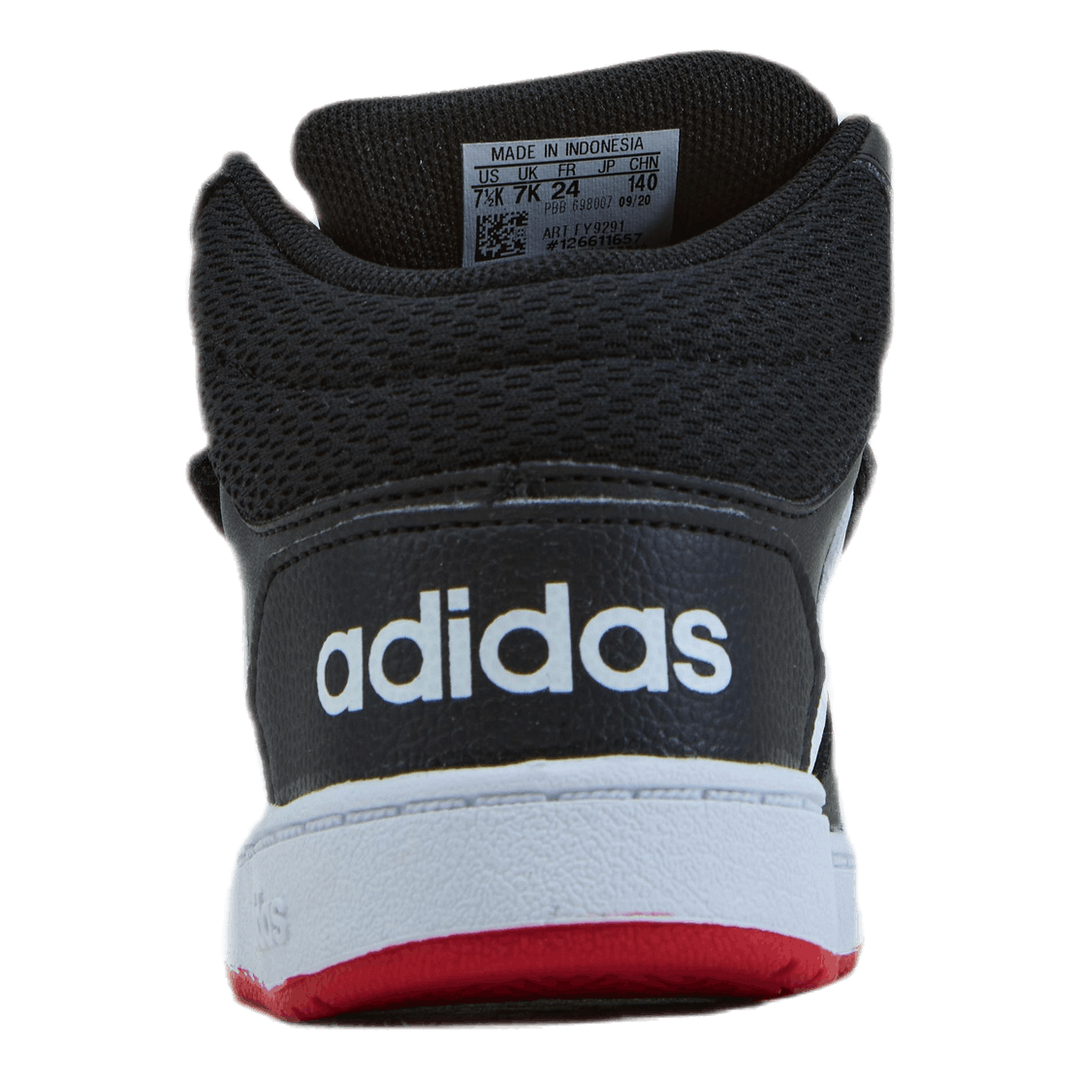 Hoops 2.0 Mid Shoes Core Black / Cloud White / Vivid Red