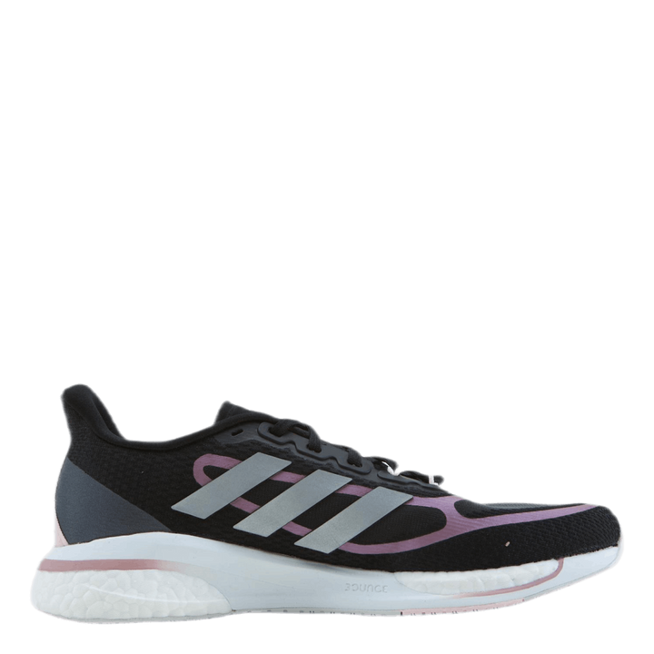 Supernova+ Shoes Core Black / Silver Metallic / Pink Met.