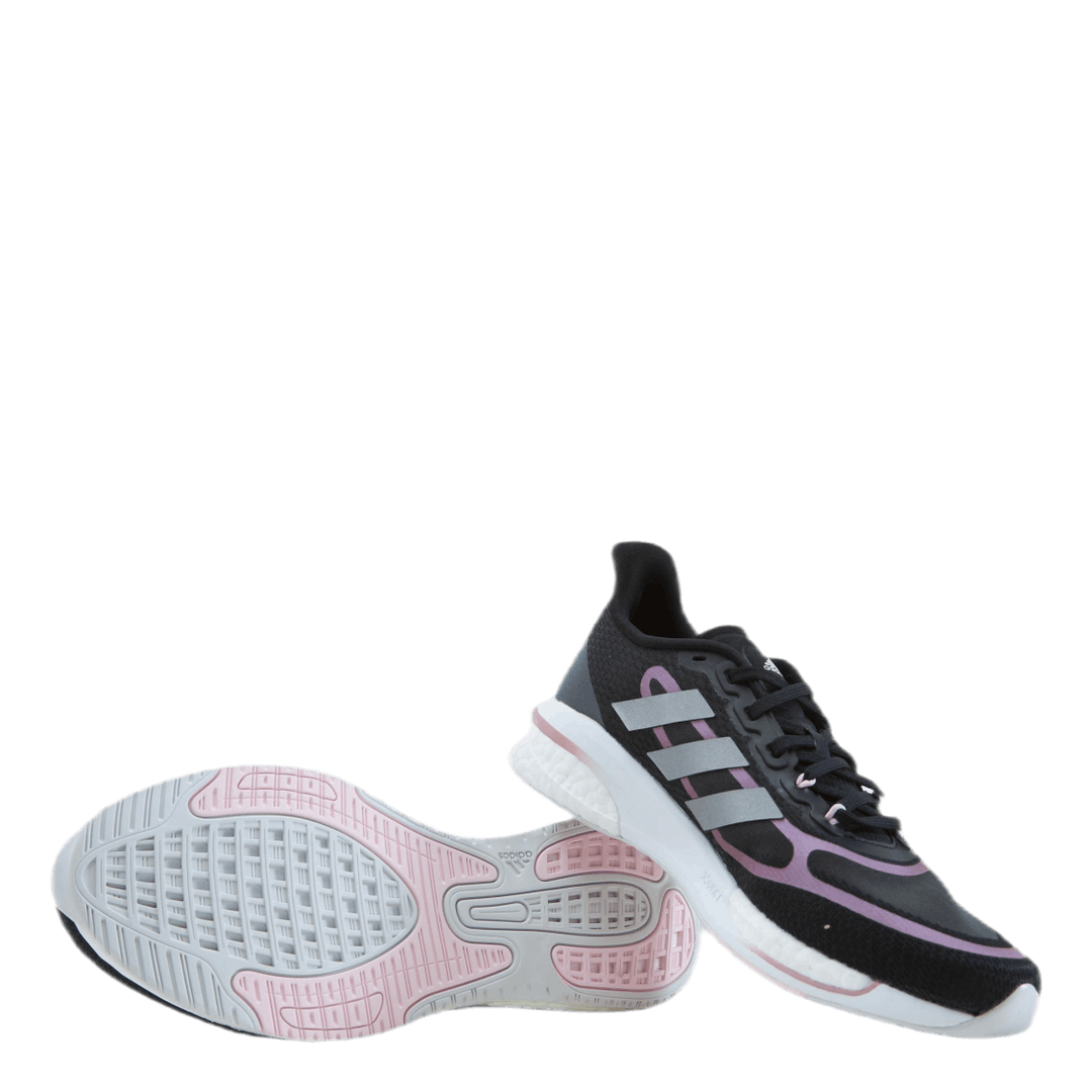 Supernova+ Shoes Core Black / Silver Metallic / Pink Met.