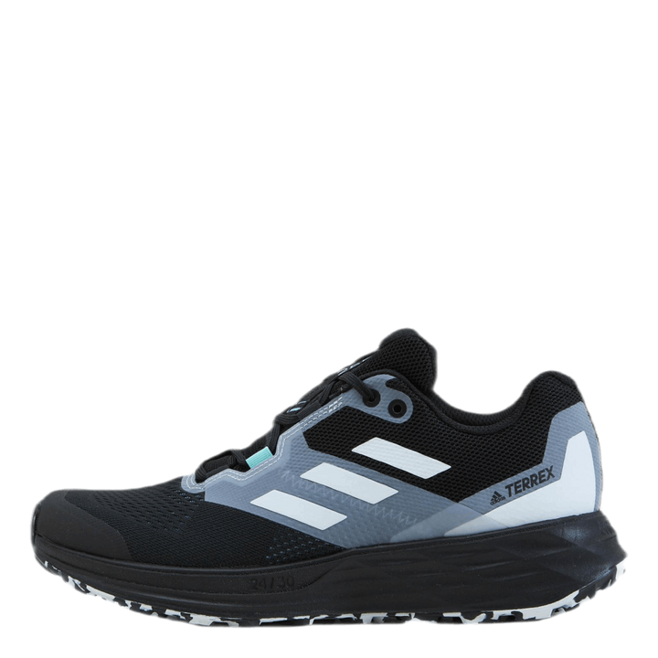 Terrex Two Flow Trail Running Shoes Core Black / Crystal White / Clear Mint