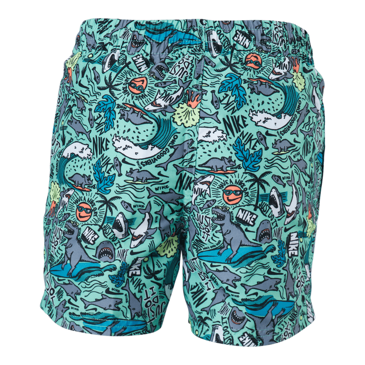 Junior 4" Volley Short AOP Green
