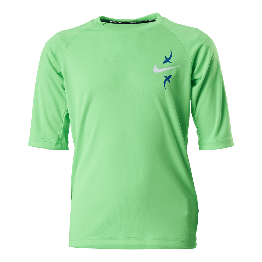 Junior Short Sleeve Hydroguard Shark Green